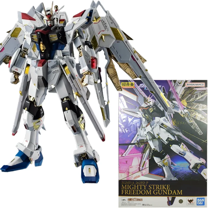 В наличии оригинальный BANDAI Chogokin ZGMF/A-262PD-P MIGHTY STRIKE FREEDOM GUNDAM 18 8 см аниме фигурка