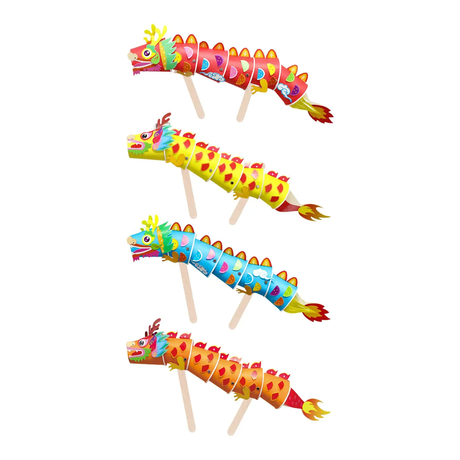 

Handmade Animal Paper Cup Model Sticker Material set Whole Set for Game
