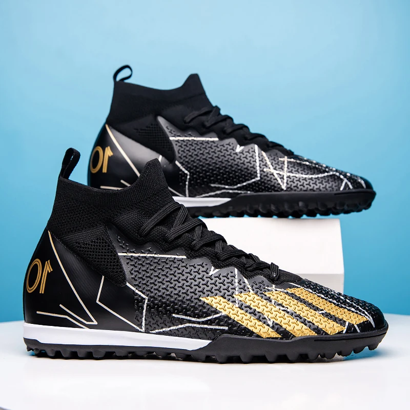 NEW Men Soccer Shoes TF/FG High/Low Ankle Football Boots Male Outdoor Non-slip Grass Multicolor Training Match Sneakers EUR35-45