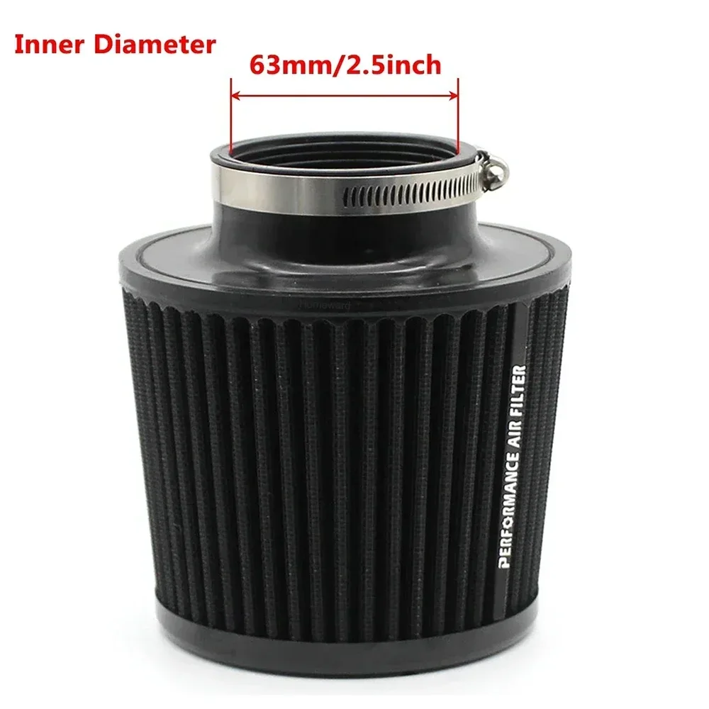 

63 мм, 76 мм, 89 мм, 101 мм, высокопоточный холодный конусный воздухозаборный фильтр 2,5 дюйма, 3 дюйма, универсальный автомобильный воздушный фильтр, модификация для гоночного спортивного автомобиля