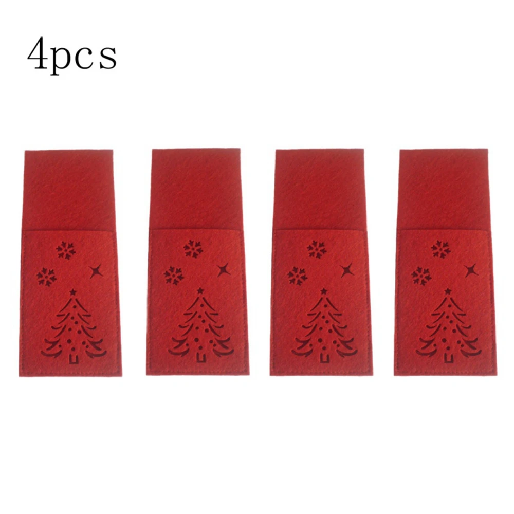 

Рождественские чехлы для столовых приборов (4 шт.)