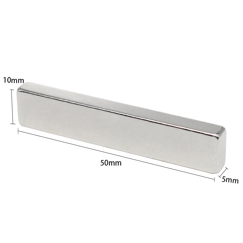 2/5/10/20/30/50 шт. 50x10x5 мм сильный лист редкоземельный магнит прямоугольные неодимовые