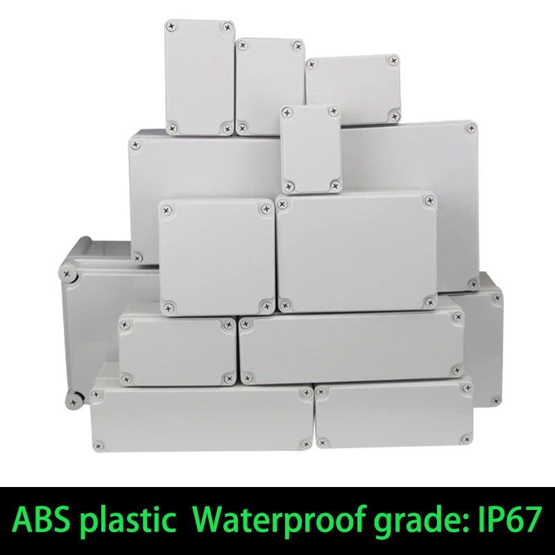 

Waterproof Plastic Enclosure Box Electronic ip67 Project Instrument Case Electrical Project Box ABS Outdoor Junction Box Housing