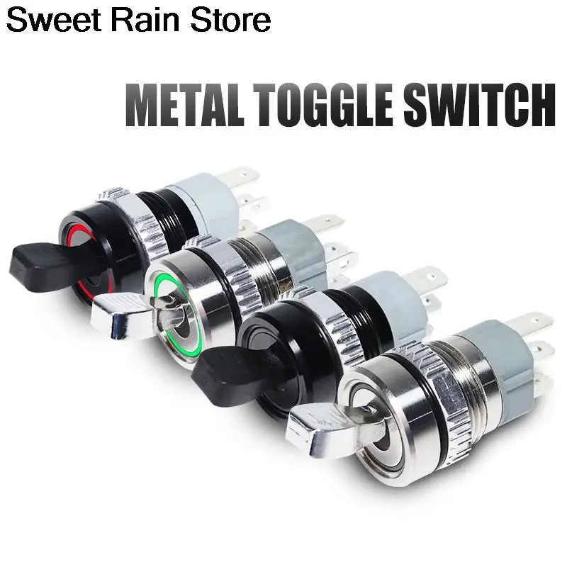 

Металлический тумблер, 16 мм, водонепроницаемый светодиодный светильник с самоблокировкой, 2 положения, ВКЛ./ВЫКЛ., микрокнопочный переключа...