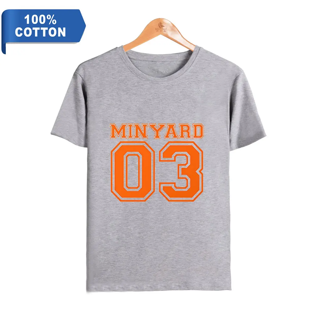 Мужская футболка Kaus The Foxhole Court Logo Minyard 03 Pakaian Musim Panas Pria dan Wanita Keren Katun Lengan Pendek |