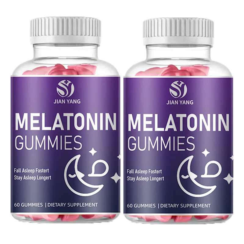 

2 bottles of Melatonin jelly can improve sleep It has antioxidant properties can improve sleep quality Health food