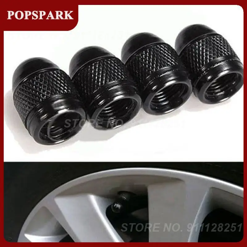 

4PCS Automobiles Universal Aluminium Alloy Dustproof Car Accessories Wheels Tire Tyre Rim Valve Stem Caps Auto Replacement Parts