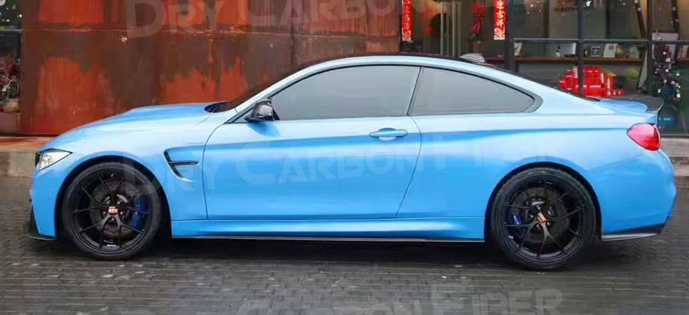 Фото Для BMW 3 серии F80 M3 4 серии F82 F83 M4 2012-2018 боковые юбки из углеродного волокна, бампер, накладка на губу №2