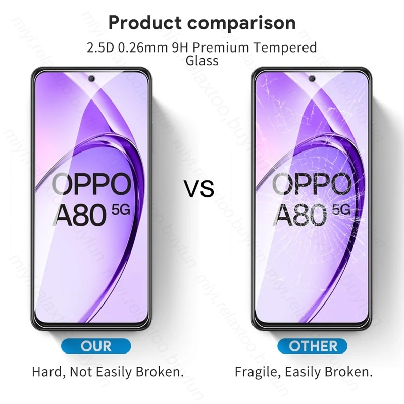 OppoA80 5G Glass 6To1 9H закаленное стекло полная защита экрана для Oppo A80 A 80 80A фотокамера из