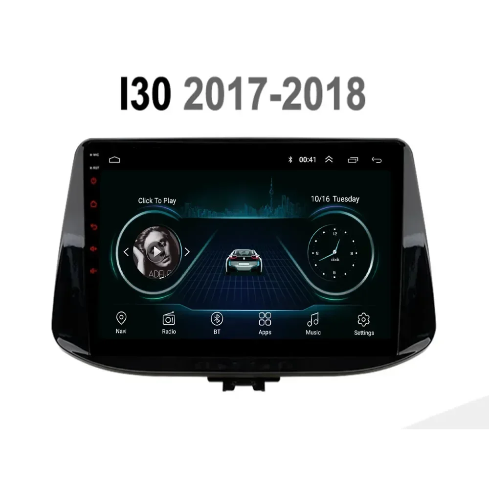 Автомобильный DVD-плеер Android 13 для Hyundai I30 2017-2018 авторадио мультимедийный плеер GPS