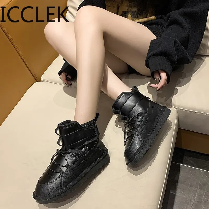 Ботинки женские зимние водонепроницаемые с натуральным мехом теплые 2020 | Обувь