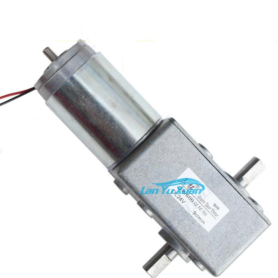 

Single Shaft 24v DC Motor 15W Brush Motor 90 Degrees Micro Dual Shaft Single Shaft Worm Speed Adjustable DC Gear Motor GW600