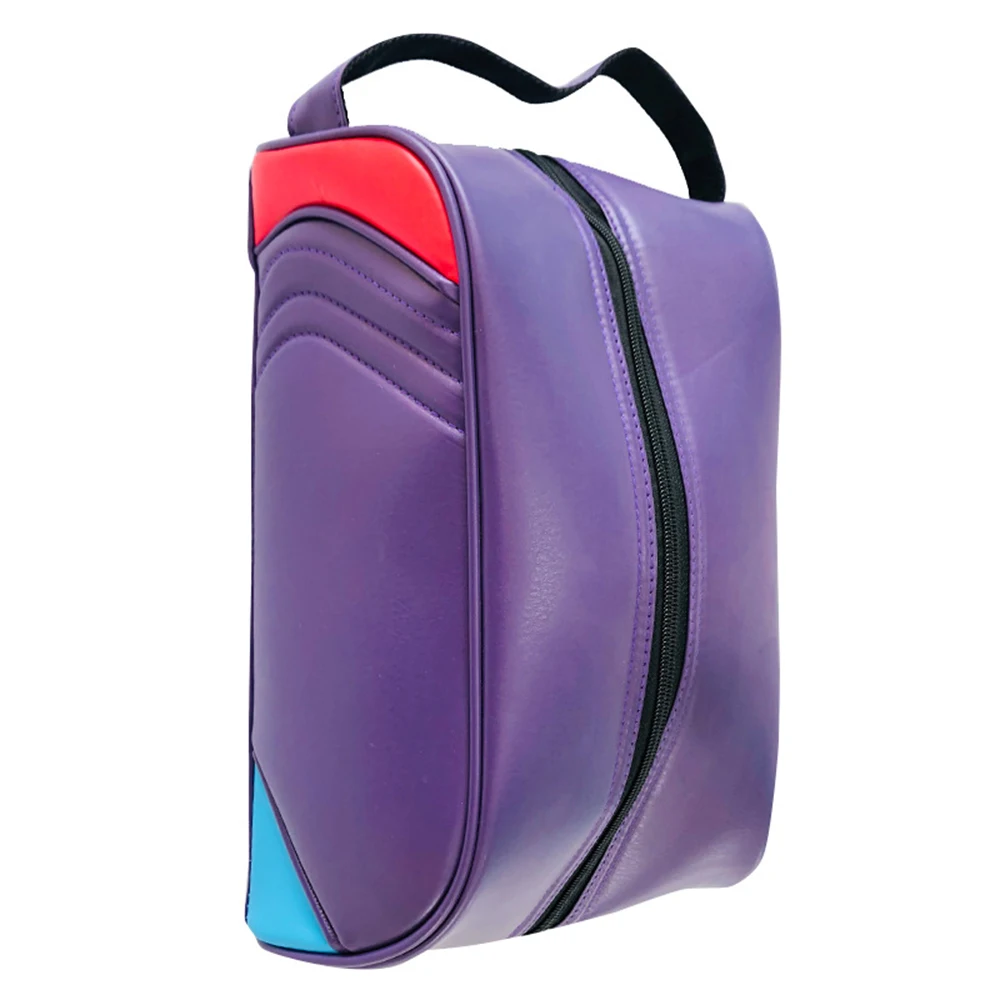 Outdoor Sports Shoes Bag Fashion Golf Shoe Handbag Arge Capacity Bag Zipper Golf PU Storage Bag Lightweight Breathable Handbag