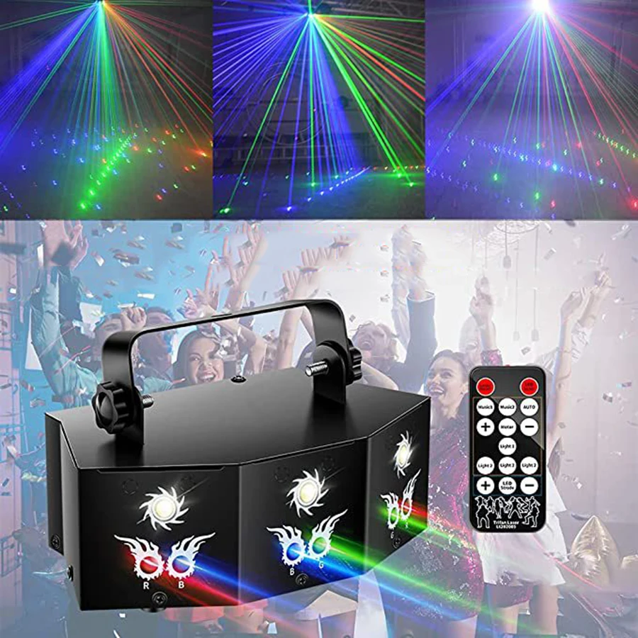 

Портативный вращающийся семейный миниатюрный Рождественский Свадебный праздник, беспроводное мини-Управление освещением, проектор поворота, украшение бара