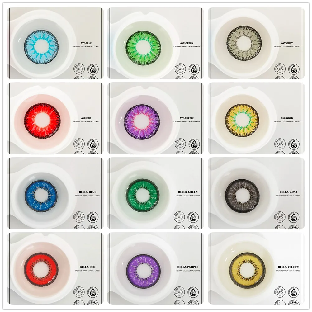color contact lenses yearly color lens eyes 2pcs colored contacts cosmetic eye contacts cosplay anime accessories contact lenses free global shipping