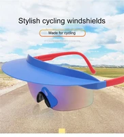 2022 new cycling glasses large frame cool men women fashion colorful hat sunglasses with brim sunglasses hiking camping glasses