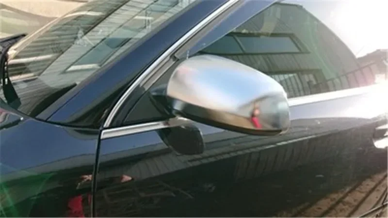 Новый! Для Audi A3 8P A4 B7 B6 A6 S6 4F C6 Чехлы на боковые зеркала S3 S4 Sportback Pearl никель матовый
