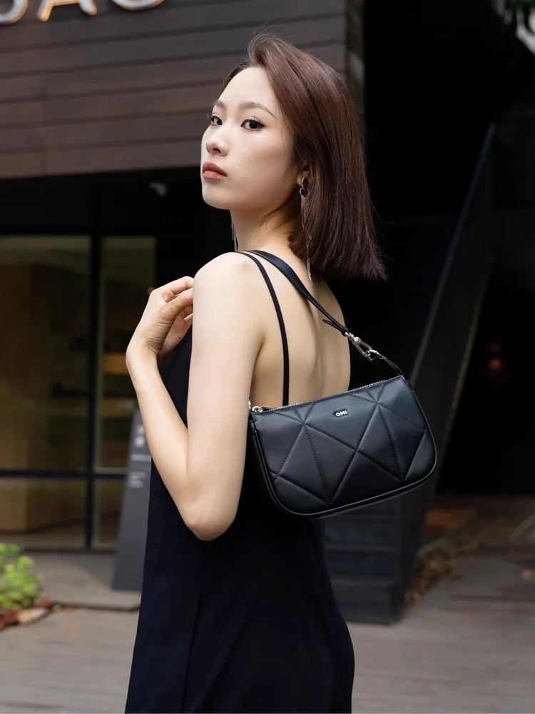 Oumi Omi женская сумка повседневная универсальная для подмышек простая в виде ромба