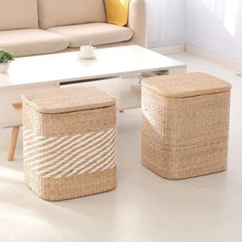 Табурет из ротанга экономичный компактный многофункциональный современный