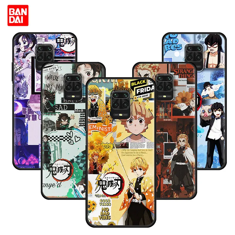 

Demon Slayer Manga Japanese Case for Xiaomi Redmi Note 7 8 9 9s 10 11 8T 11T Pro Plus 5G 4G Thin Full Fashion Bag Silicone Cover