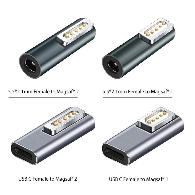Адаптер для зарядки MacBook Air/Pro Магнитный адаптер USB C/DC5521 Magsafe * 2 Magsafe1 соединитель PD