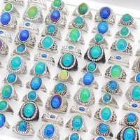 203050pcs newest multi style vintage rings popular temperature emotional changing color women men holiday gifts jewelry bulk