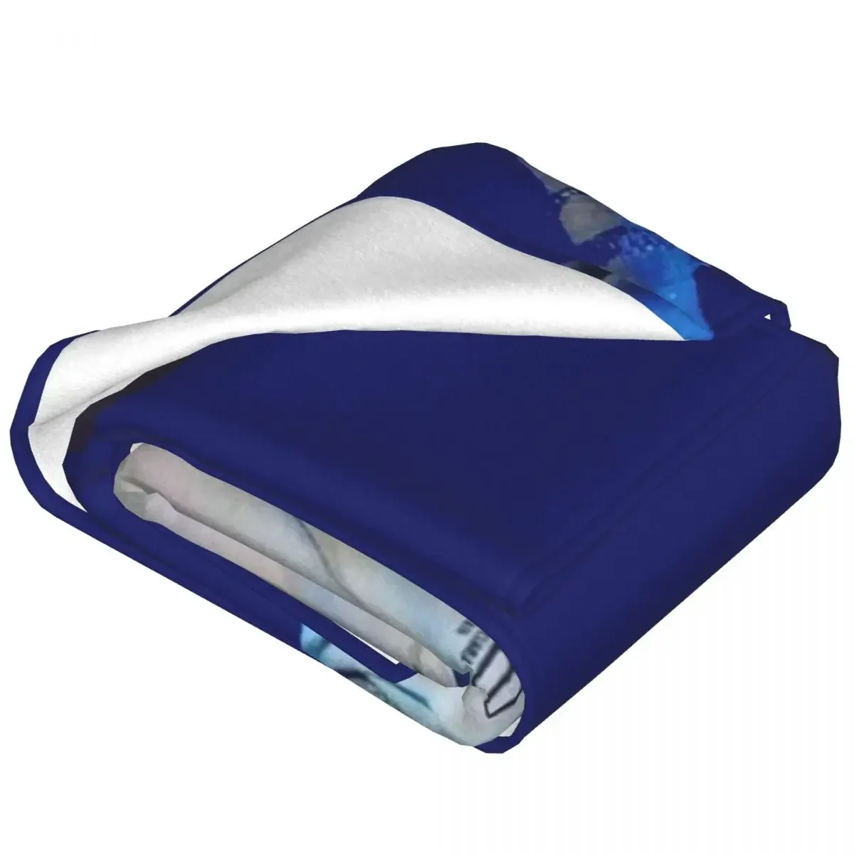 N-natanael Canos Качественное Фланелевое Одеяло Супер Мягкое Синее Постельное Белье С