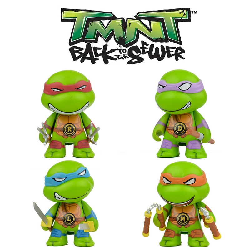 

Teenage Mutant Ninja Turtles Mikey Don Raph Action Figure Doll PVC Car Ornament Doll TMNT Donatello Raphael Leonardo Model Toys