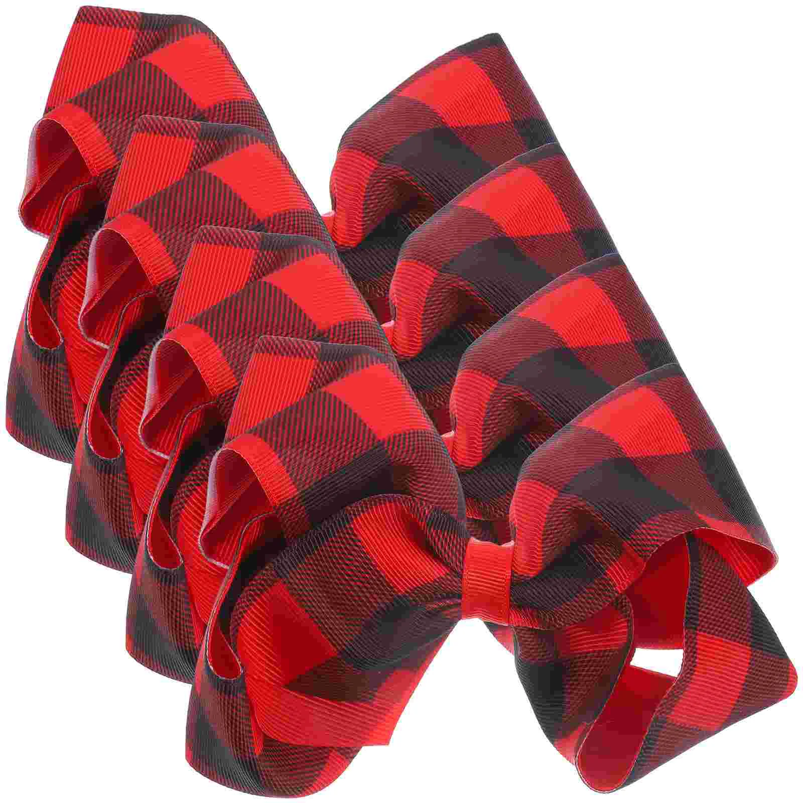 

4pcs Hair Bows Plaid Hair Clips Women Hair Clips Cute Hair Accessories Christmas Hair Clips