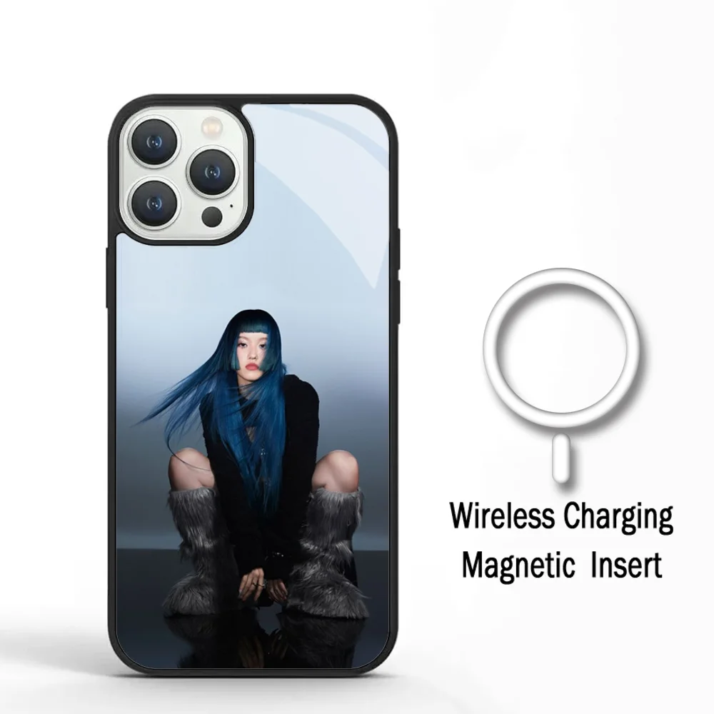 Kpop XG сетчатый чехол для телефона девочек IPhone 11 12 13 14 15 Plus Pro Max зеркальный акриловый