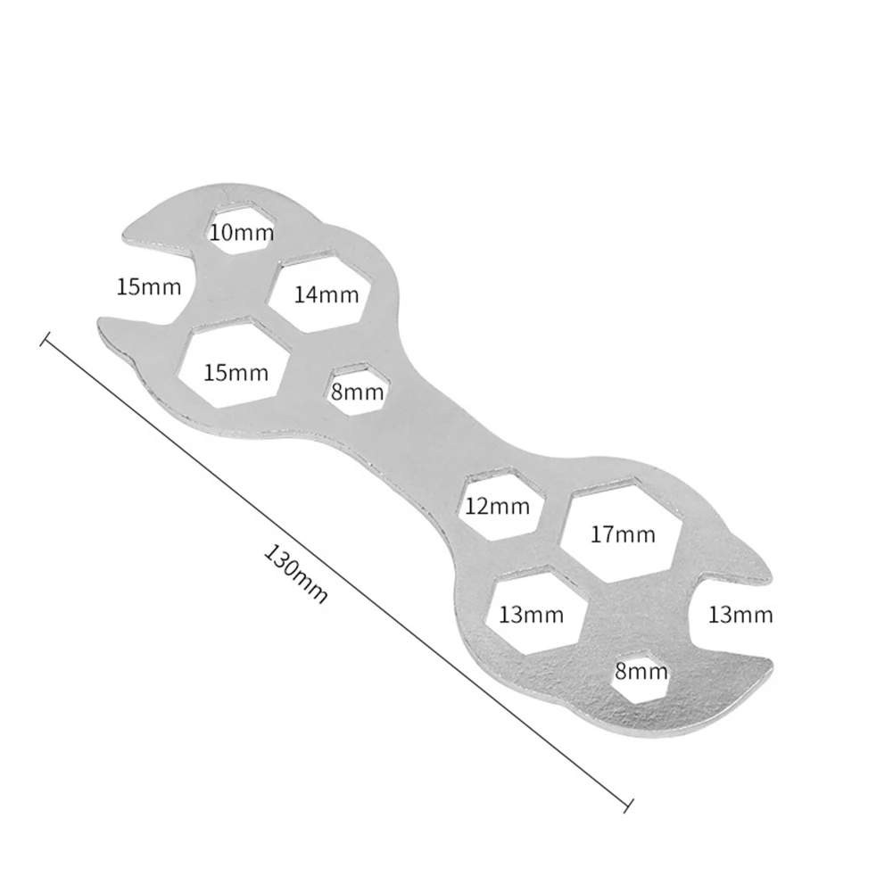 Многофункциональный велосипедный портативный гаечный ключ 10 в 1 8-17 мм