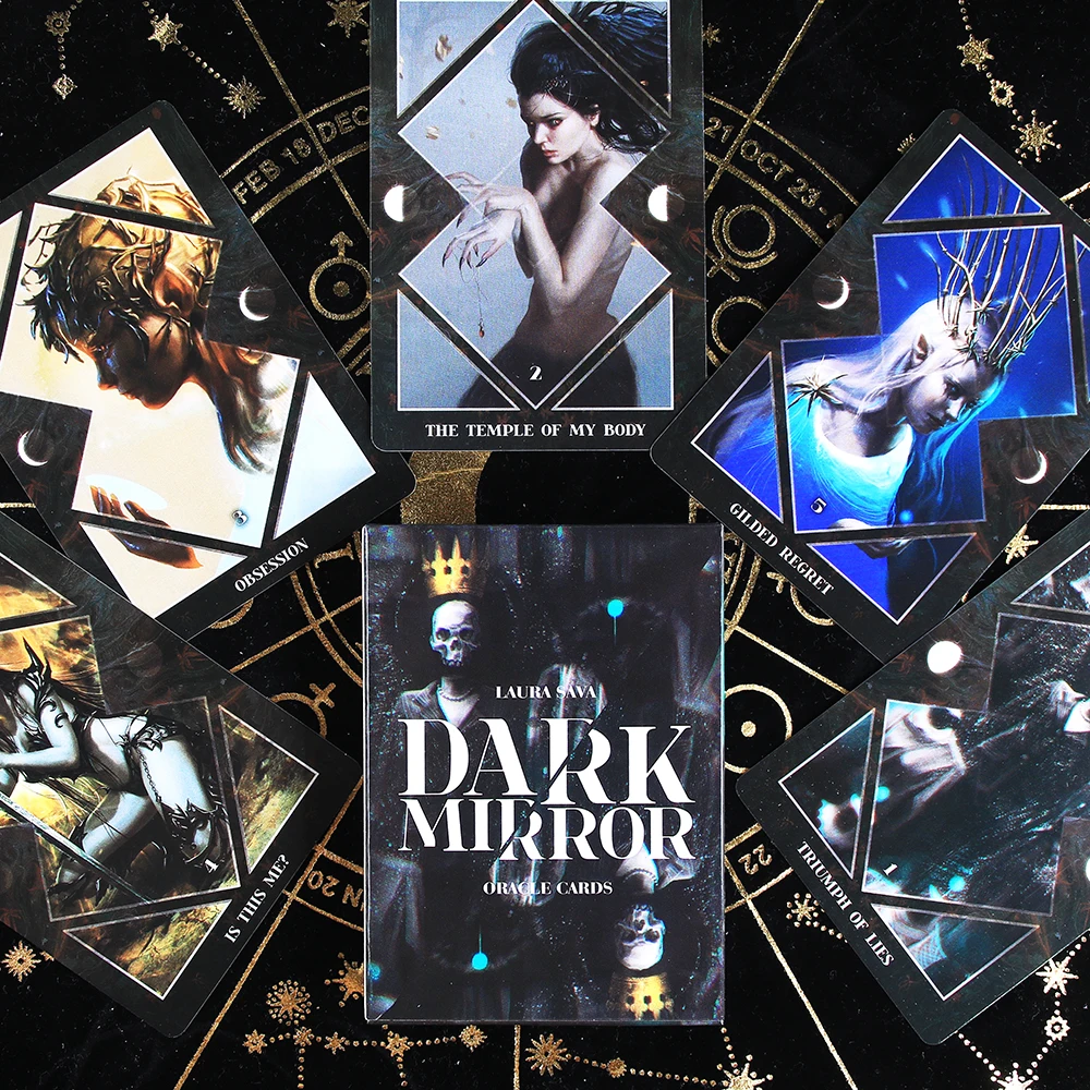 

Карты Dark Mirror с изображением оркула, новые высококачественные Настольные игры для судьбы, предсказаний вечерние развлекательные карточные ...