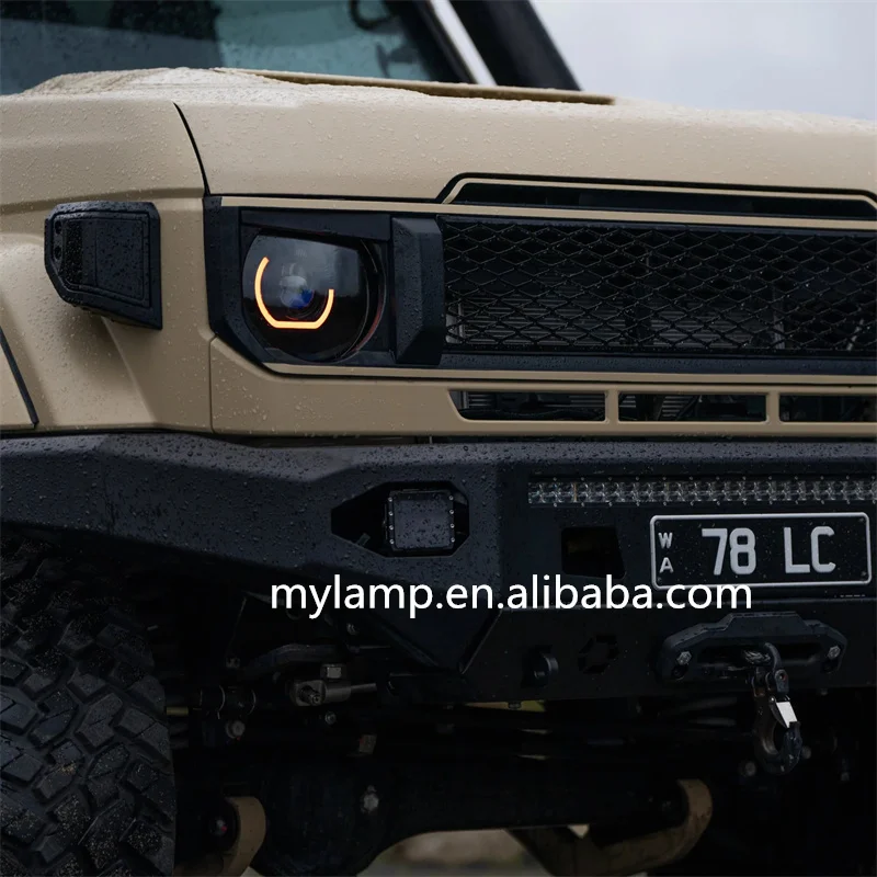 Фото Для Toyota Land Cruiser серий 76, 78, 79 (2024 г.в. и новее) светодиодные фары «Злые глаза». №1