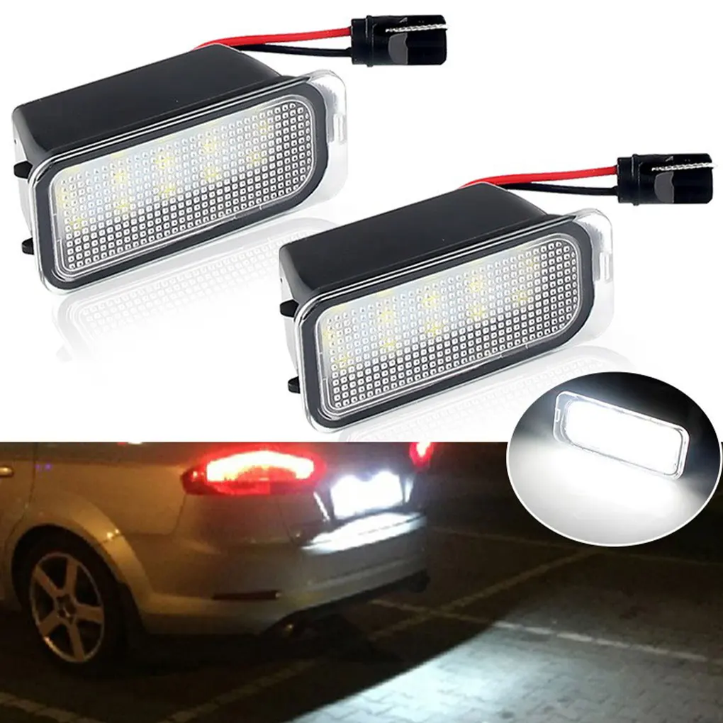 

2X License Plate Light Interior Lamp Car Supplies Handy Installation Upgraded Fittings High Brightness Signal Lantern