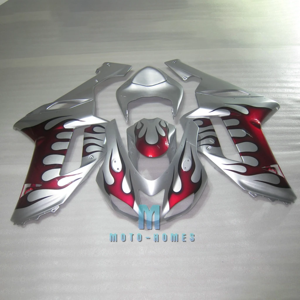 

Бесплатный комплект обтекателей на заказ для модели 2007 2008 Kawasaki Ninja ZX6R 07 08 100% подходит для впрыска цепи двигателя кузова Красного пламени