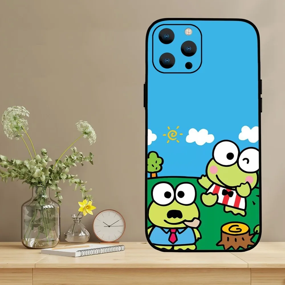 Чехол MINISO Sanrio Kero Keroppi для телефона Samsung Galaxy S24 S23 S22 S21 S20 Ultra Plus S20FE FE