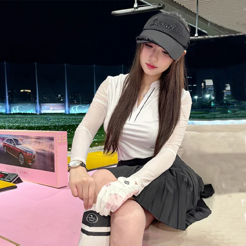 SG женские охлаждающие футболки для гольфа из ледяного шелка летние тонкие