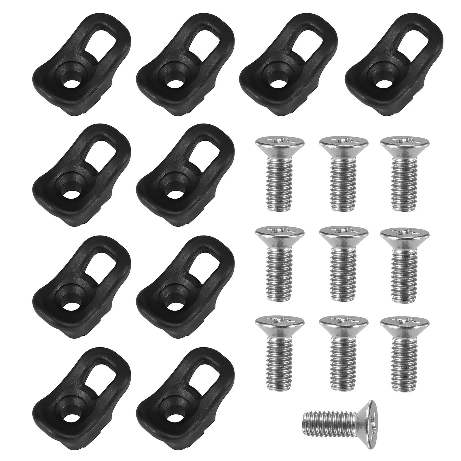 

10pcs Kayak Eyelet Outfitting Pad Eye Canoes Reusable Boat Rigging Accessories Deck Fitting With Screws Durable Tie Down Loop