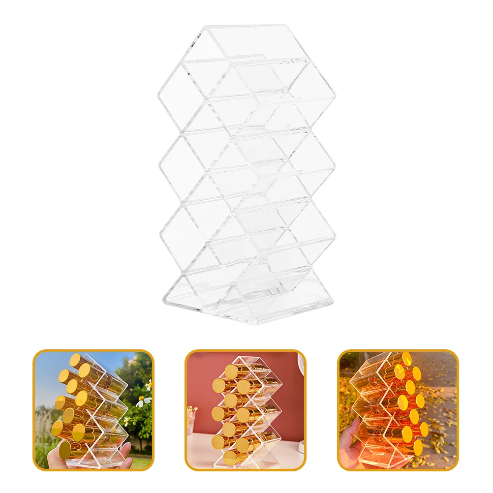 

Прозрачный органайзер для губной помады в форме рыбы, 3 шт., 10 ячеек, держатель для хранения блеска для губ