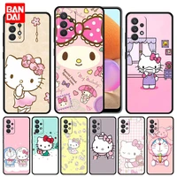 cover case for samsung galaxy a51 a52 a03 a13 a31 a32 a50 a70 a71 note 20 ultra 5g full japan style cartoon hello kitty cat
