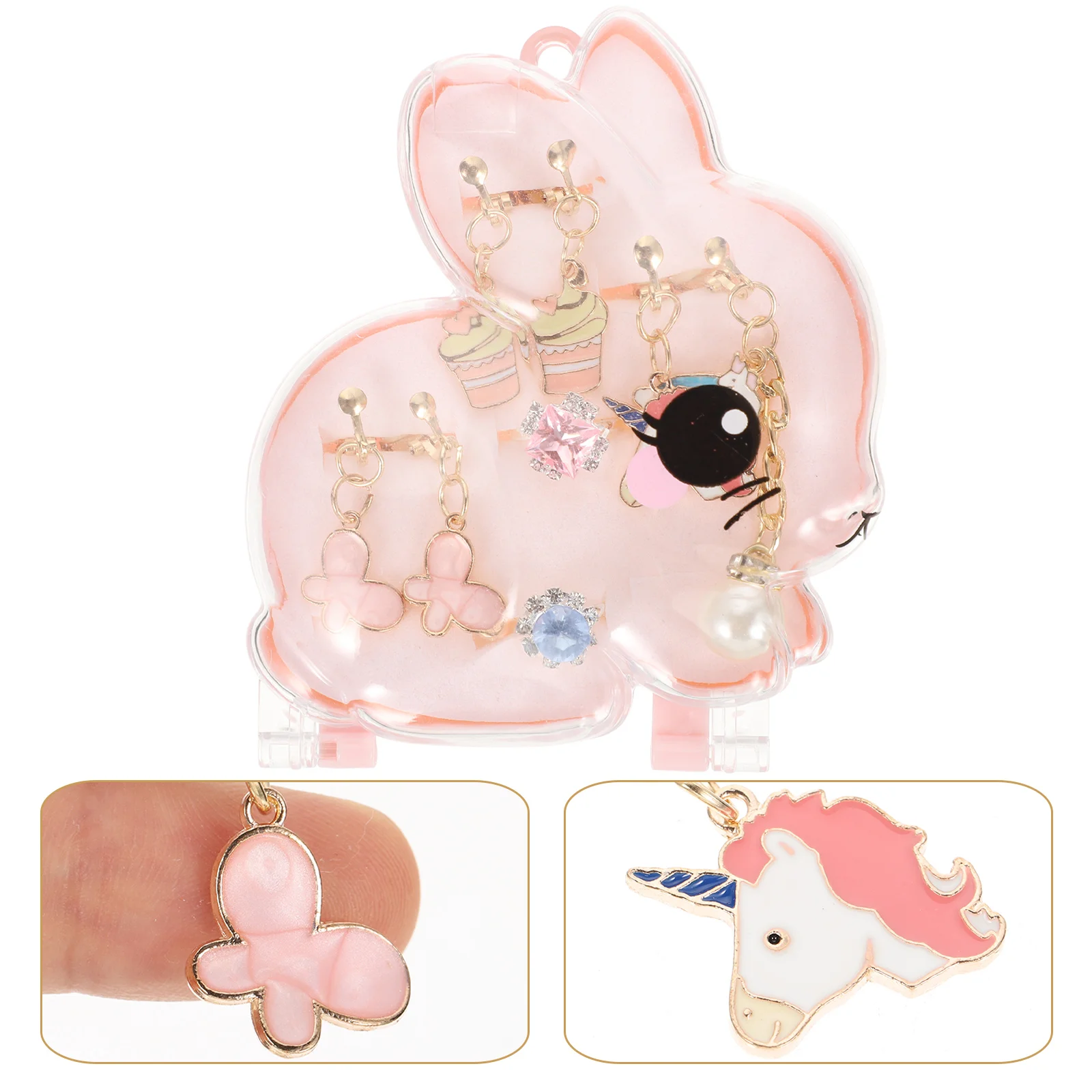 

Trendy Earrings Children's Clip Durable Creative Jewelries Lightweight Hoops Lovely