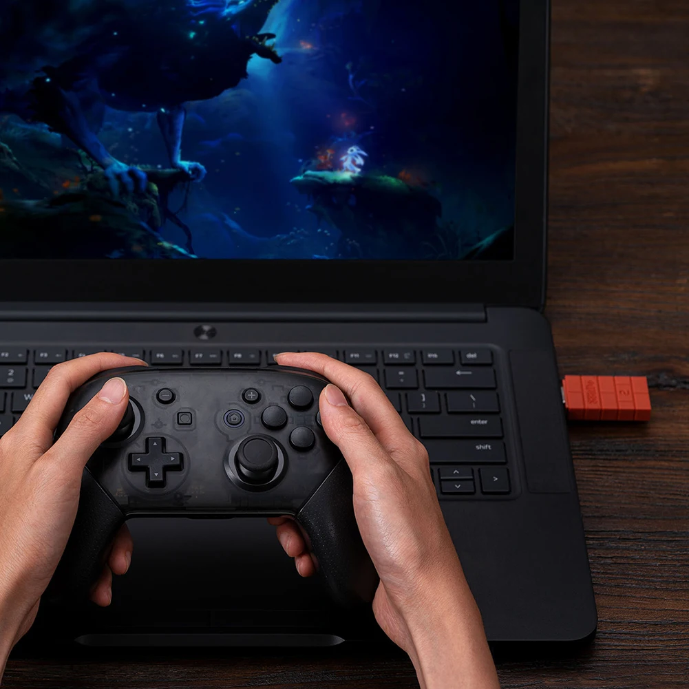 

Professional USB Wireless Receiver Game Accessories Bluetooth-compatible Adapter One-click Connection for PS3 PS4 PS5 Controller
