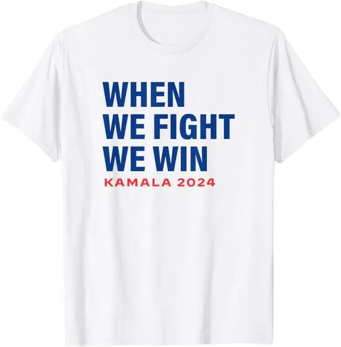 Футболка Когда мы победим Kamala Harris для президента 2024. Голосование