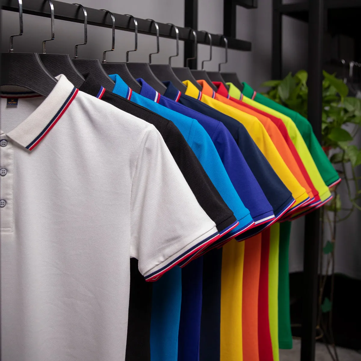 

2022 Summer Casual Polo Shirt Men Golf Short Sleeve Top Turn Down Collar Slim Fit Solid Color Polo Shirt for Men Plus Size