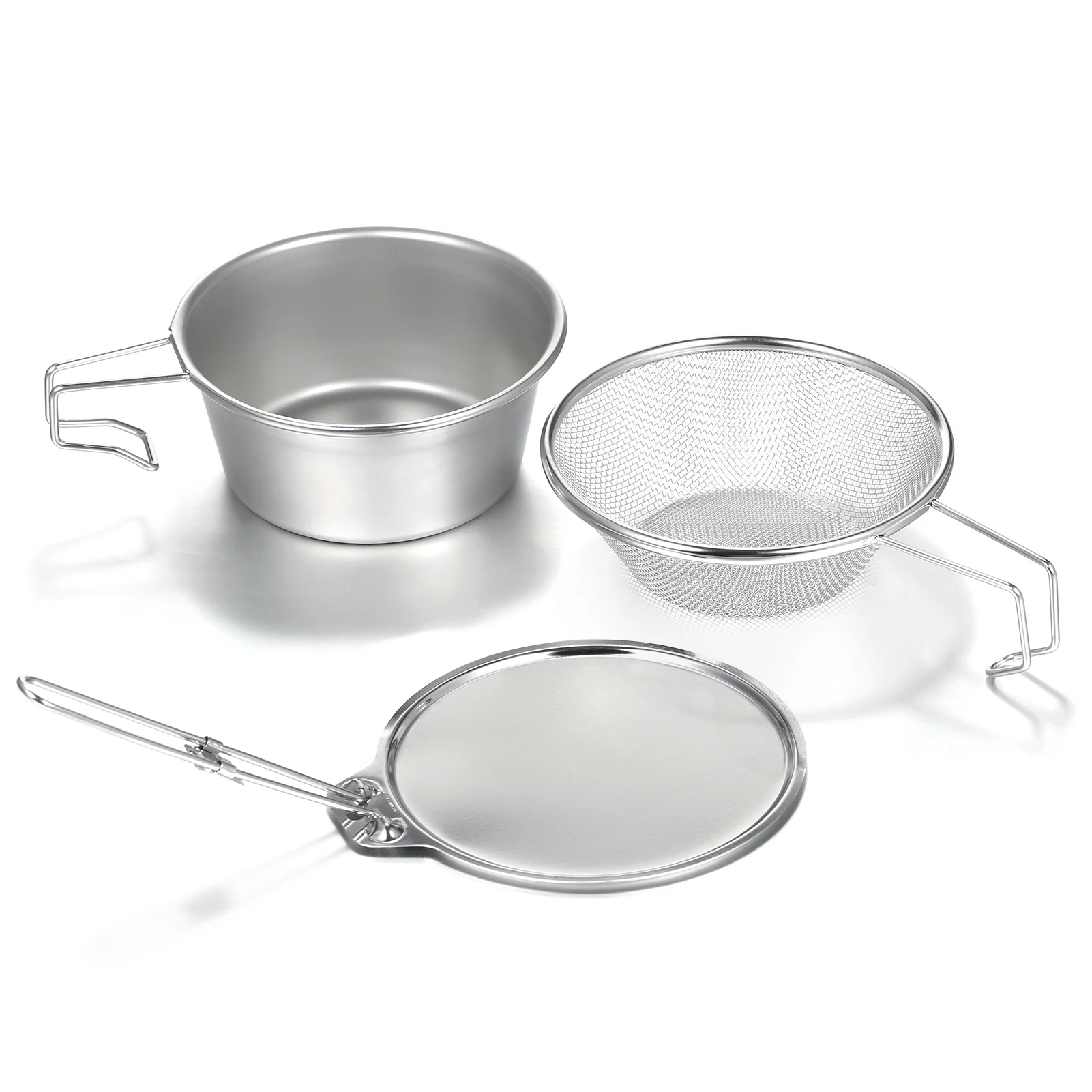 

TOMSHOO нержавеющая сталь Sierra Cup чаша с сетчатым фильтром дуршлаг и крышкой Кемпинг Туризм Альпинизм семейный набор