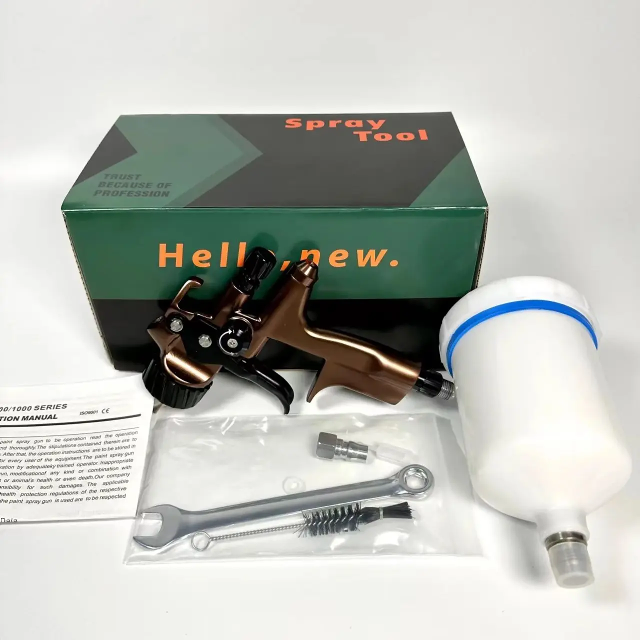 Краскопульт DEWELES HVLP T5050 с соплом 1 3 мм краскопульт гравитационной подачей и чашкой