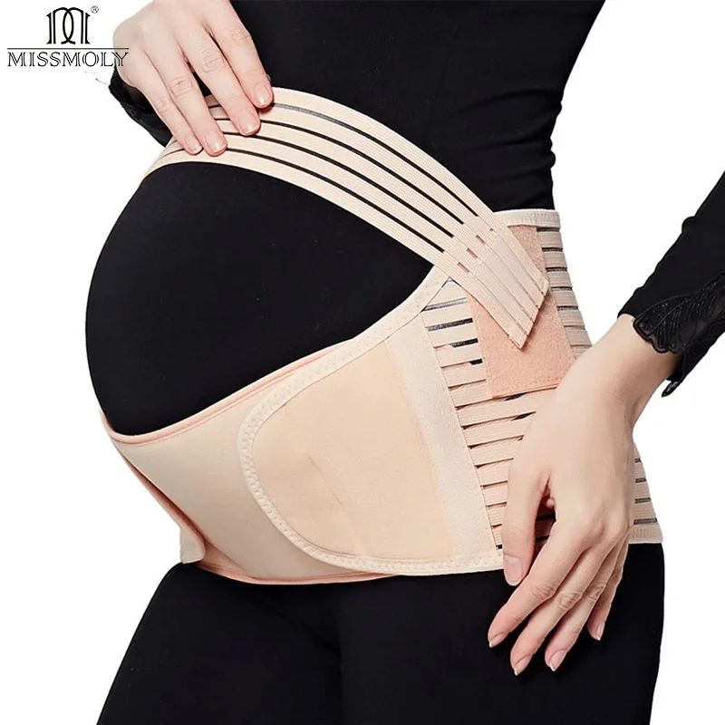 Abdominal Support Belt For Pregnant Women 3 In 1 Support Belly Band Back Support Brace Protector Maternity Clothes Waist Cincher