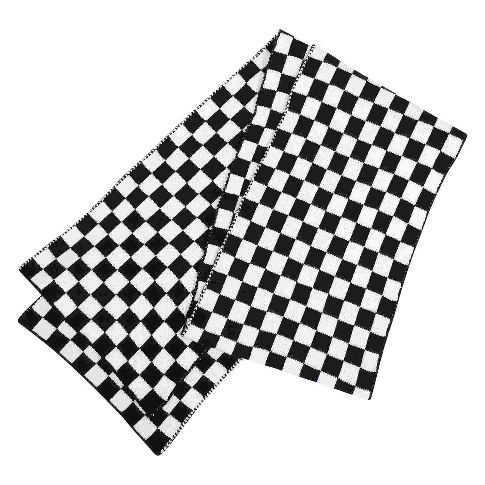 

1 Pc Lady Printed Scarf Plaids Shawl Printed Chessboard Shawl Girl Scarf