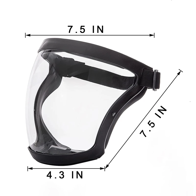 High Transparency Full Face Shield Filter Mask Anti-fume Anti-saliva Anti-fog Anti-lampblack Protective Isolation Cycling |