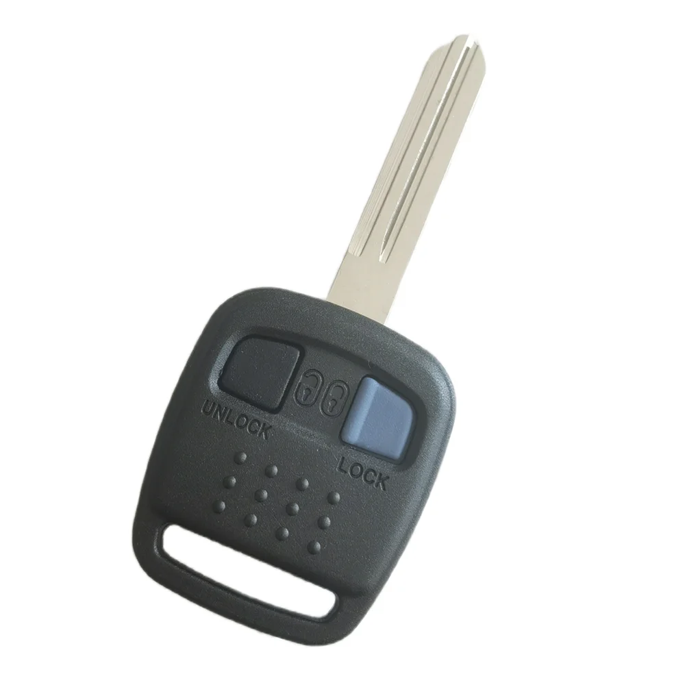 

1 шт., корпус дистанционного ключа автомобиля, 2 кнопки, чехол-брелок для Nissan Bluebird, чехол для ключа с резиновой накладкой NSN14, необрезанное лезвие